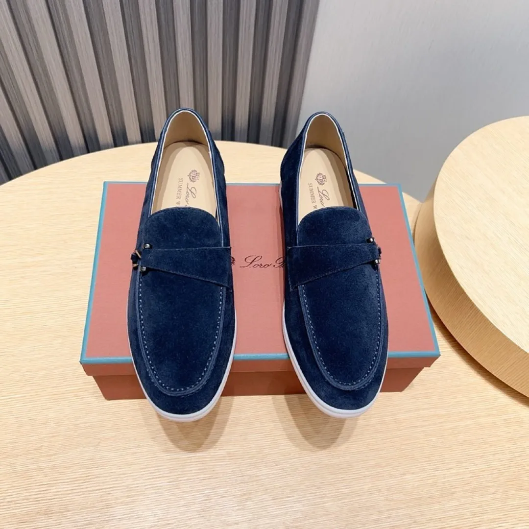 Men's Men's Shoes💰Men's Shoes💰440💰[loro piana] Couple's Style - The new moccasins are made of water-repellent treated suede uppers with rubber soles, a classic. The complex craftsmanship and meticulous structure make the shoes light and soft, allowing you to walk comfortably and freely. Perfect for wearing at the beach or out in the water during the summer. Women’s size: 35-40 Men’s size: 38-45